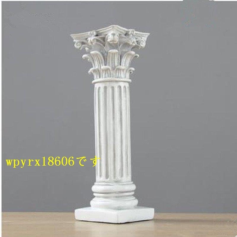 アンティーク　彫刻ギリシャ柱風　オブジェ アンティーク 彫刻ギリシャ柱風 オブジェ